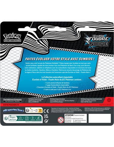 Pokémon EV10.5 - Tri-Pack 3 Boosters EV10.5 Foudre Noire : Symbios