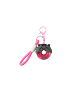 Porte-clés donut chat gris - itotal
