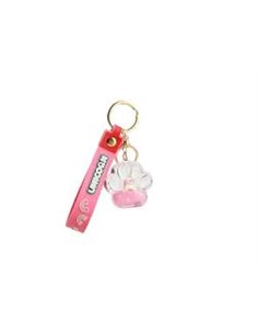 Porte-clés patte de chat liquide rose - itotal