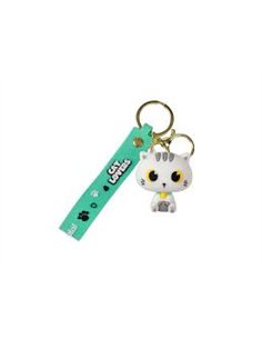Porte-clés chat blanc - itotal