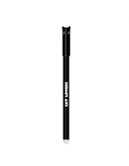 Stylo effaçable chat noir - itotal