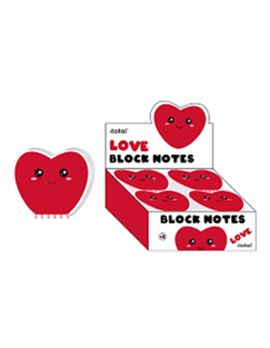 Bloc-notes coeur - itotal