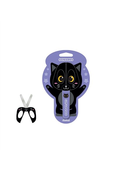 Ciseaux chat noir - itotal