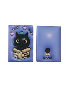 Carnet de notes 3D chat noir - itotal