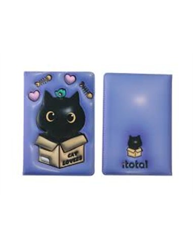 Carnet de notes 3D chat noir - itotal