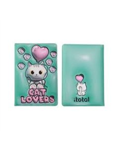 Carnet de notes 3D chat blanc - itotal