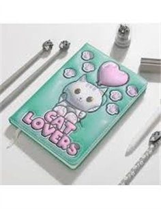 Carnet de notes 3D chat blanc - itotal 2