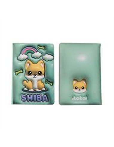 Carnet de notes 3D chien shiba - itotal