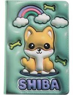 Carnet de notes 3D chien shiba - itotal 2
