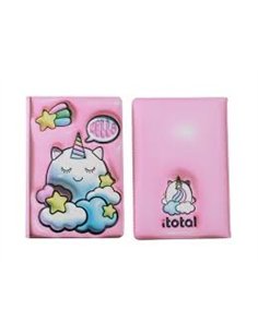 Carnet de notes 3D licorne - itotal