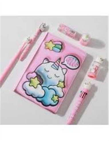 Carnet de notes 3D licorne - itotal