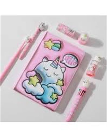 Carnet de notes 3D licorne - itotal