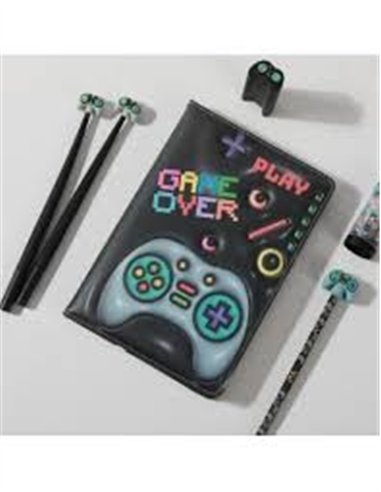 Carnet de notes 3D game over jeux vidéo - itotal
