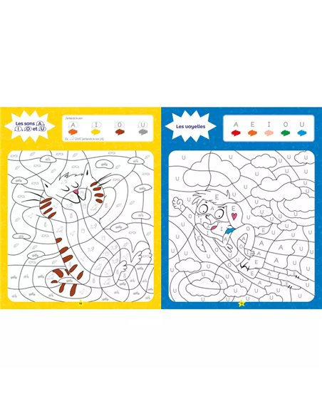 Les héros du cp - Mes coloriages magiques - Lecture / écriture
