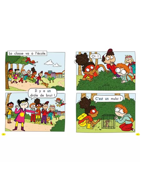 Les héros du cp en bd - Niveau 1 - Un mulot à l'école