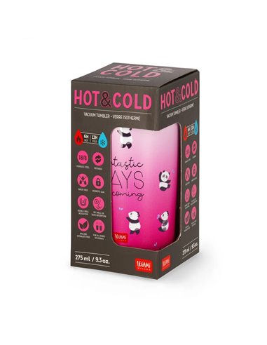 Verre Isotherme 275 Ml - Hot&Cold panda - legami