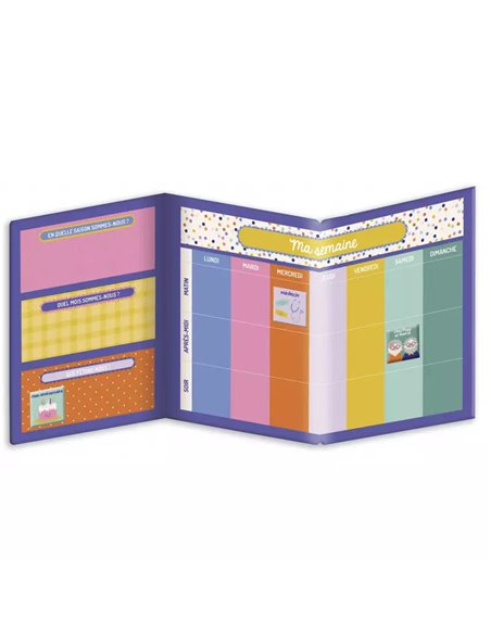 Mon aventure aimantée - Mon calendrier de la semaine - auzou