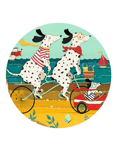 PUZZLE SILHOUETTE - Ollie, le dalmatien - 24pcs - djeco