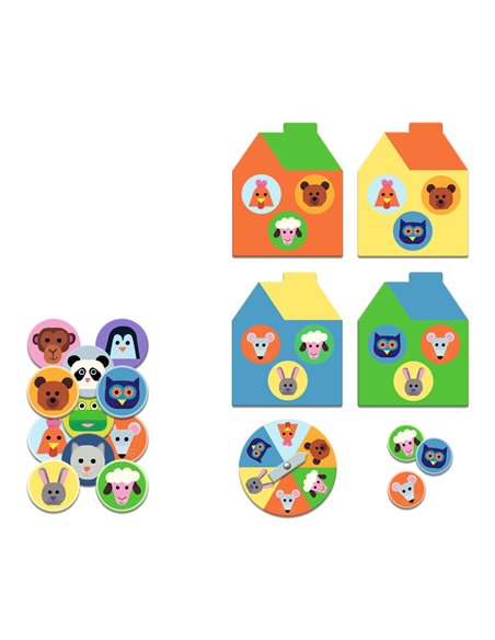 MÉMO, LOTO, DOMINO - À la ferme - 5 JEUX - djeco