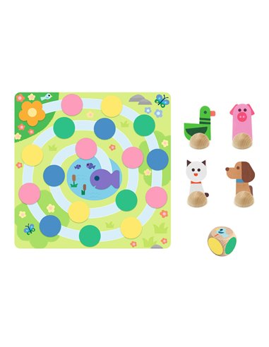 MÉMO, LOTO, DOMINO - À la ferme - 5 JEUX - djeco