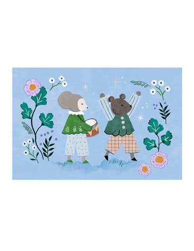 CARTES D’INVITATION - Boîte de correspondance Fanfare des animaux - djeco