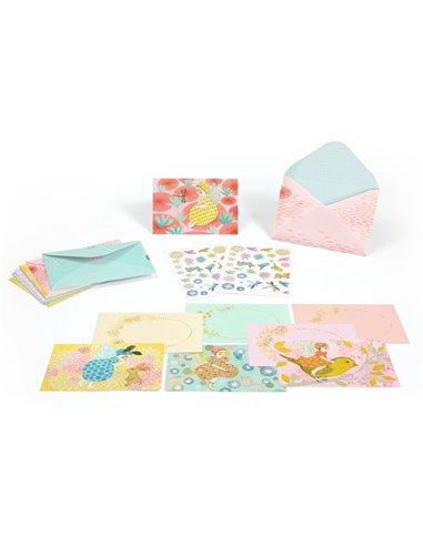 CARTES D’INVITATION - Boîte de correspondance Fées d'un jour - djeco