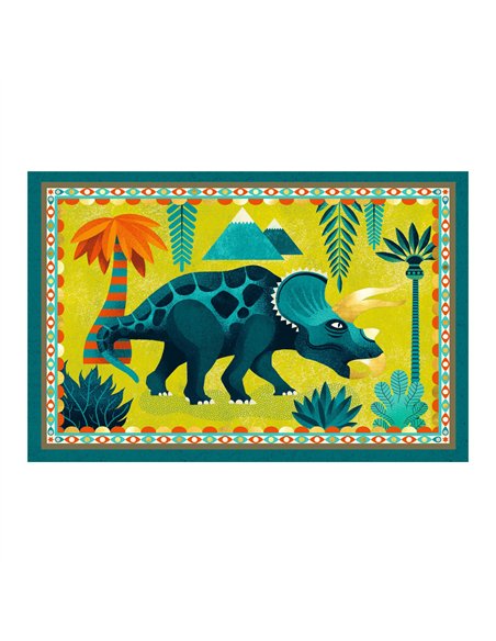 CARTES D’INVITATION - Boîte de correspondance Cric croc, Dino Rock ! - djeco