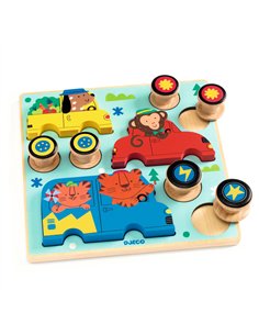 PUZZLE RELIEF - Puzz & roll Color - djeco 2
