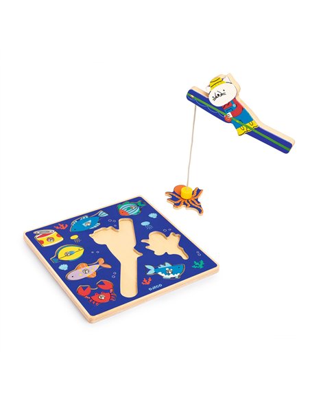 PUZZLE RELIEF - Puzz & fish Color - djeco