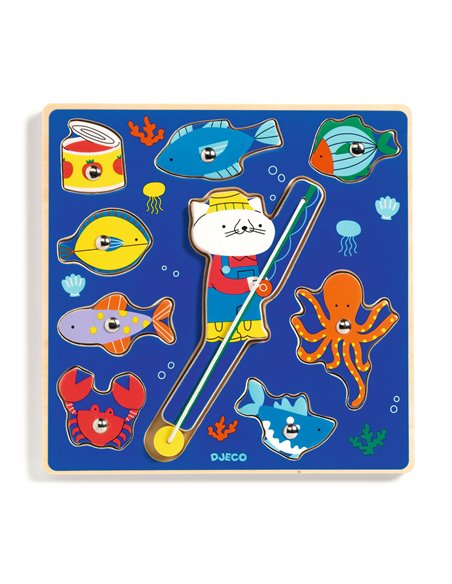 PUZZLE RELIEF - Puzz & fish Color - djeco