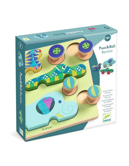 PUZZLE RELIEF - Puzz & Roll Bariolo - djeco