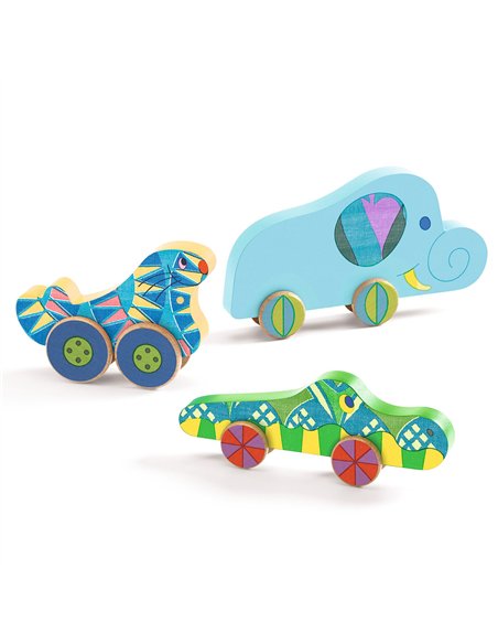 PUZZLE RELIEF - Puzz & Roll Bariolo - djeco