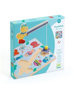 PUZZLE RELIEF - Puzz & Fish Bariolo - djeco