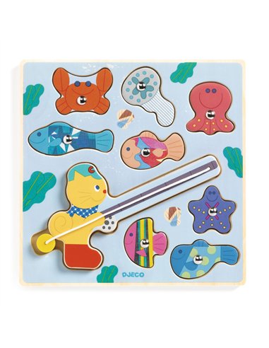 PUZZLE RELIEF - Puzz & Fish Bariolo - djeco