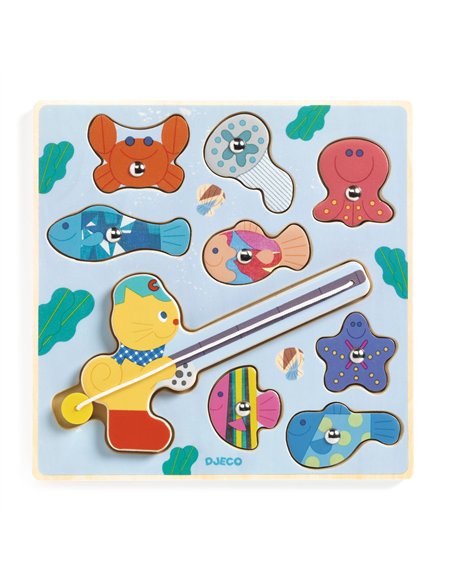 PUZZLE RELIEF - Puzz & Fish Bariolo - djeco