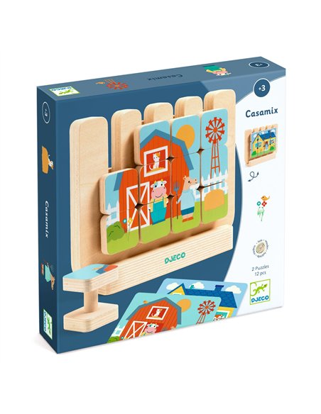 JEU EDUCATIF BOIS - casamix - djeco