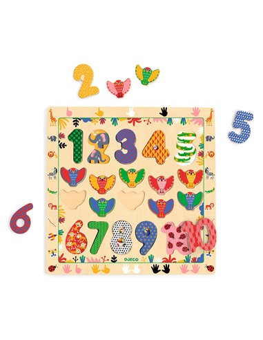 PUZZLE EDUCATIF - Puzzle 1 - 10 - djeco