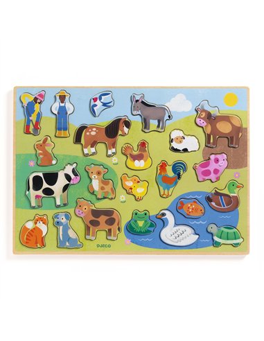 PUZZLO - Puzzlo Campo ferme - djeco
