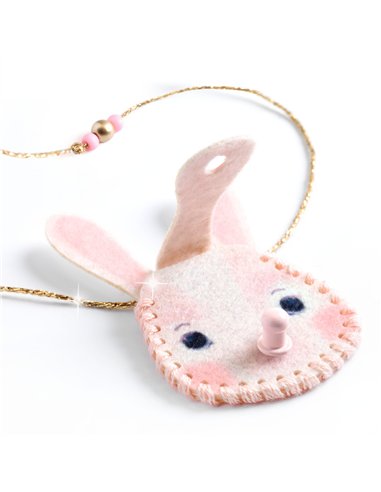 COLLIERS FEUTRINE DIY - 3 colliers animaux à créer - djeco