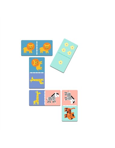 MÉMO, LOTO, DOMINO - Animaux sauvages - 5 JEUX - djeco