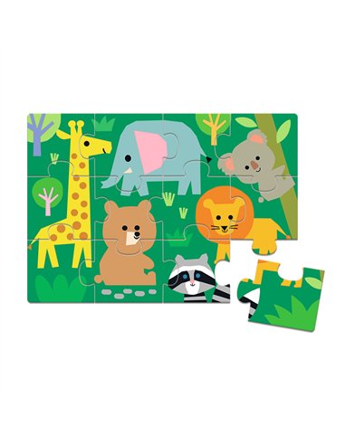 MÉMO, LOTO, DOMINO - Animaux sauvages - 5 JEUX - djeco