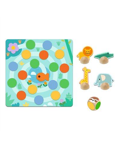 MÉMO, LOTO, DOMINO - Animaux sauvages - 5 JEUX - djeco