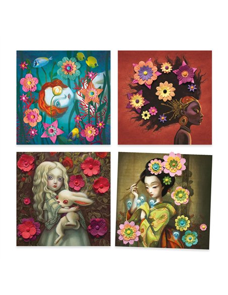 ACTIVITES PAPIER - Rock'n'Roses - djeco