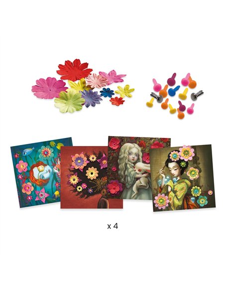 ACTIVITES PAPIER - Rock'n'Roses - djeco