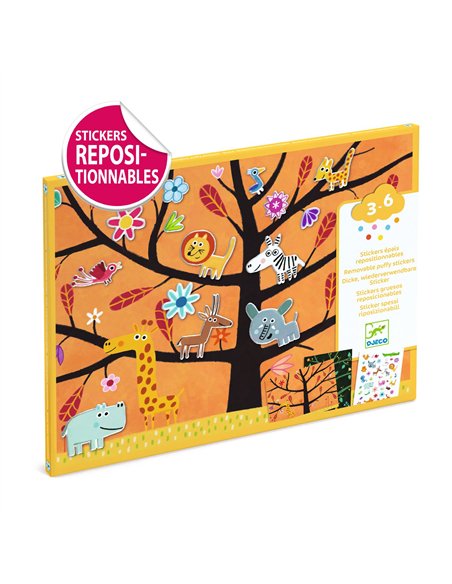 CREER AVEC DES STICKERS - Décors et autocollants Chat-perché ! - djeco