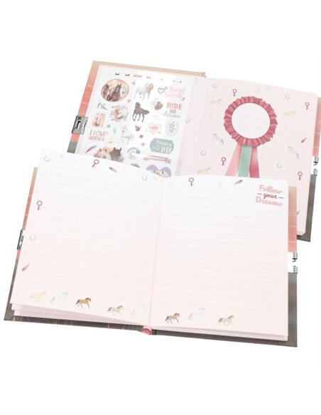 Miss Melody Journal intime avec autocollants, motif 2