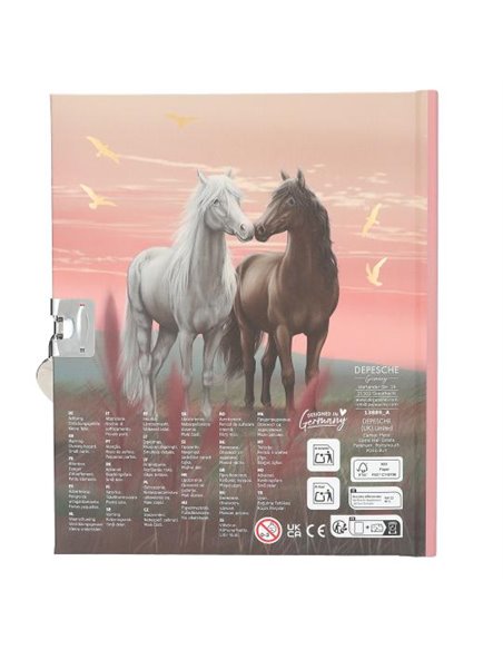 Miss Melody Journal intime avec autocollants, motif 2