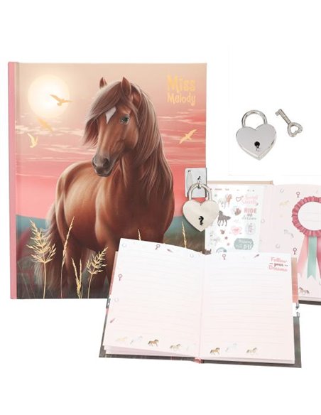 Miss Melody Journal intime avec autocollants, motif 2