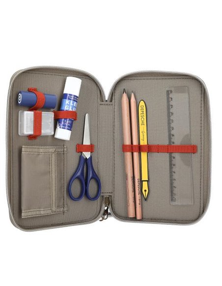 Dino World Trousse à crayons 3 compart NEW WORLD