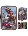 Dino World Trousse à crayons 3 compart NEW WORLD